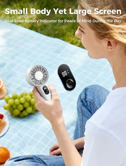 Aecooly Mighty Portable Fan, Powerful Handheld Fan, USB Rechargeable, Mini - Image 6