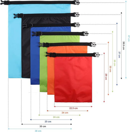 Shappy 6/12 Pcs Waterproof Dry Bags, Lightweight Outdoor Waterproof Dry Stuff - Image 3