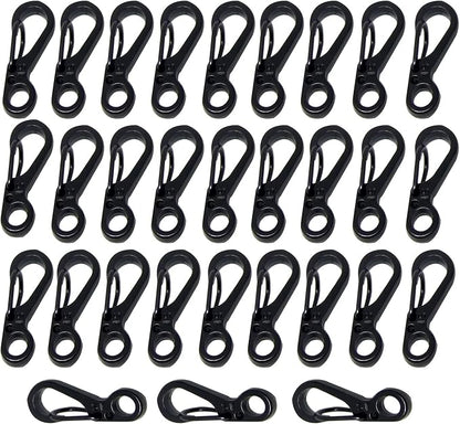 Mini Carabiner Clips with Metal Spring Wiregate Hook and Little Eye Hole by Bytiyar