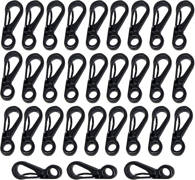 Mini Carabiner Clips with Metal Spring Wiregate Hook and Little Eye Hole by Bytiyar