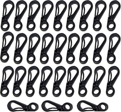 Mini Carabiner Clips with Metal Spring Wiregate Hook and Little Eye Hole by Bytiyar