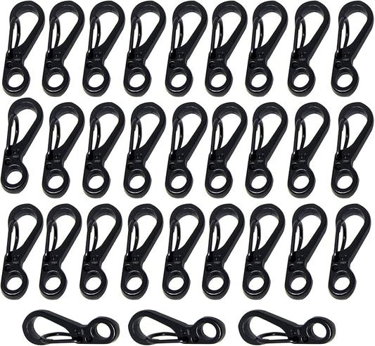 Mini Carabiner Clips with Metal Spring Wiregate Hook and Little Eye Hole by Bytiyar