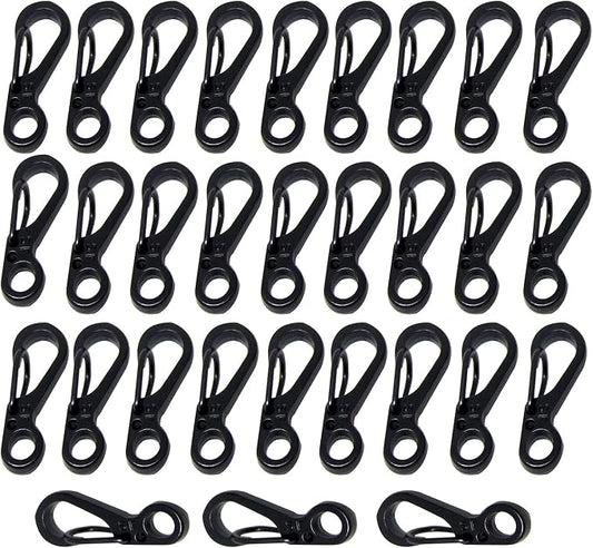 Mini Carabiner Clips with Metal Spring Wiregate Hook and Little Eye Hole by Bytiyar