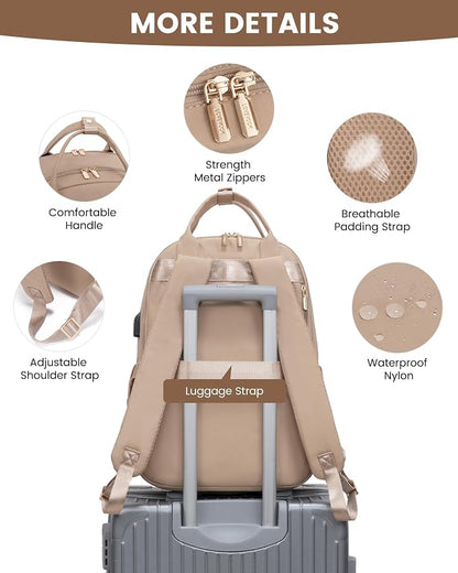 LOVEVOOK Laptop Backpack for Women 15.6 Inch Laptop Bag - Image 8