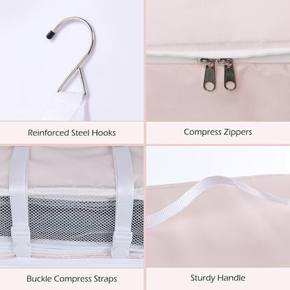 Surblue Hanging Shelves Travel Storage Bag Compression Packing Cube - Image 6