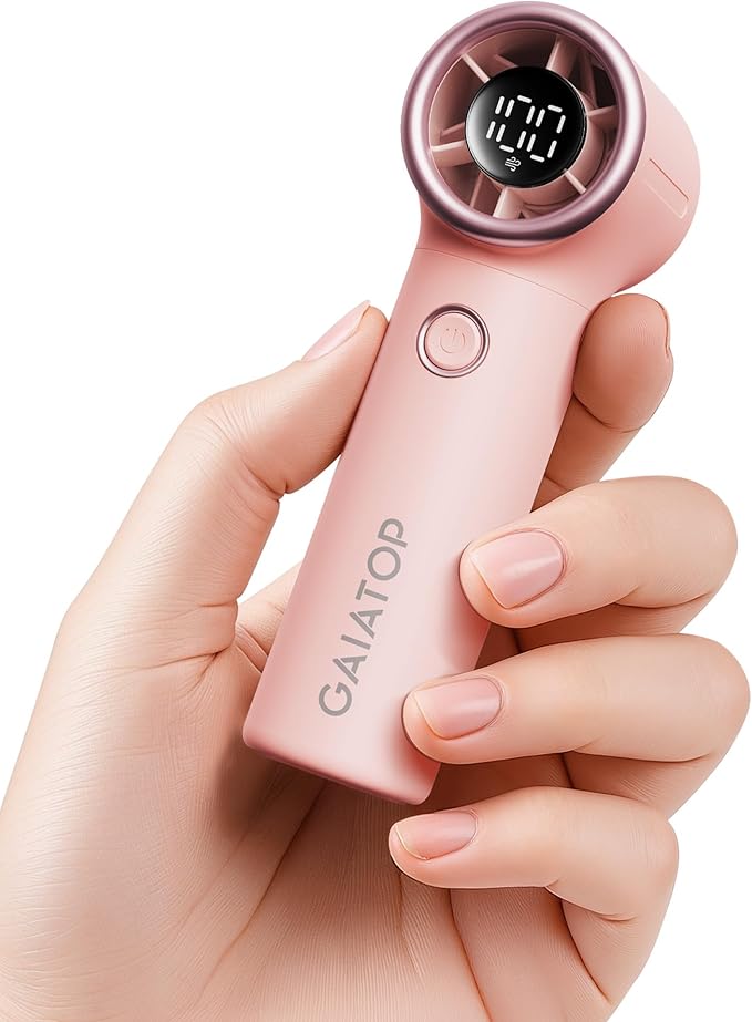 Gaiatop Mini Portable Handheld Fan, 4000mAh Personal Turbo Fans Pocket Size by GAIATOP