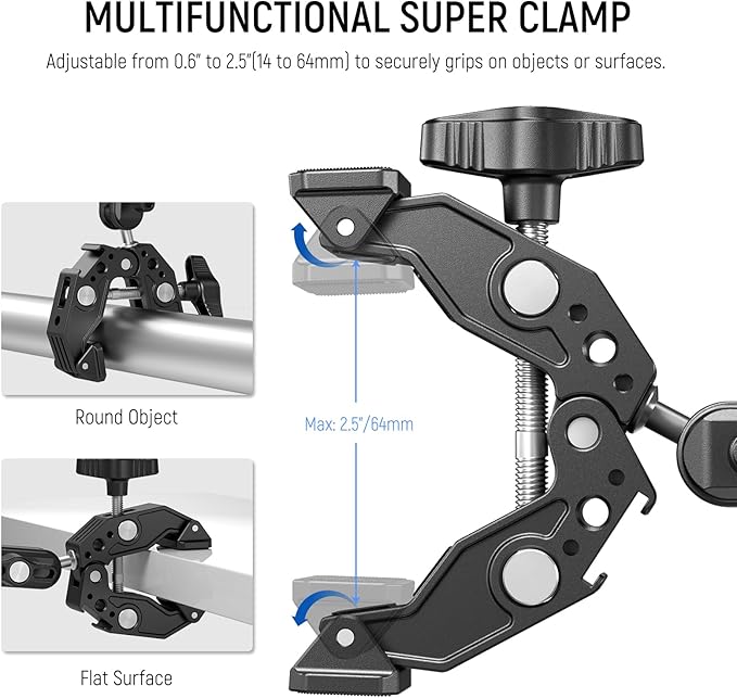 NEEWER Super Clamp Magic Arm Camera Mount - Image 3