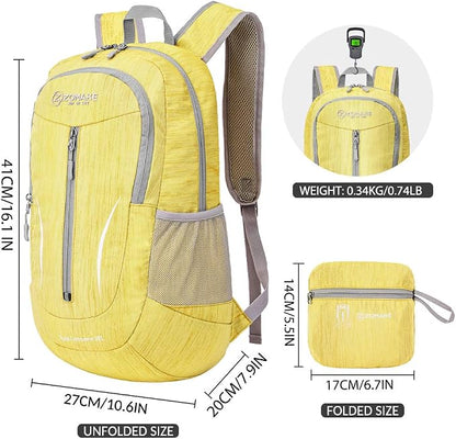 ZOMAKE 25L Ultra Lightweight Packable Backpack, Foldable Hiking Backpacks Water - Image 2