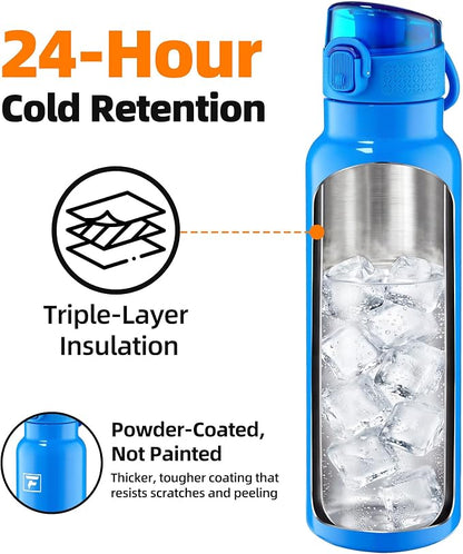 Fanhaw Daylite Series 24 oz Stainless Steel Insulated Water Bottle - Image 3