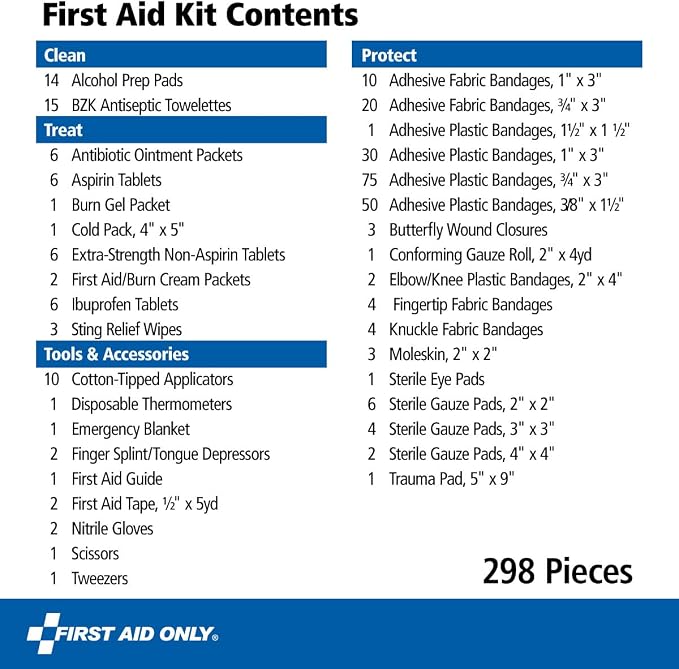 First Aid Only 298 Piece All-Purpose Emergency First Aid Kit - Image 3