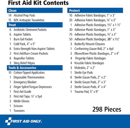 First Aid Only 298 Piece All-Purpose Emergency First Aid Kit - Image 3