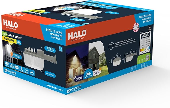 HALO ALB Outdoor Dusk-to-Dawn LED Security Area Light - Image 9