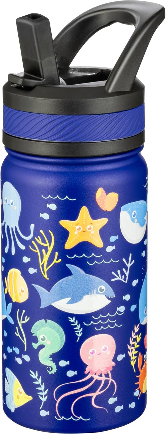 Fanhaw 14 Oz Kids Insulated Water Bottle by FANHAW