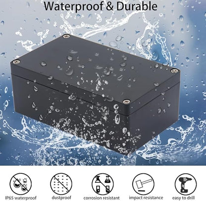 Project Box ABS Black Electrical Boxes IP65 Outdoor Waterproof Box Electronic - Image 3