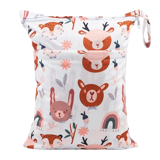 babygoal Wet Dry Bags for Baby Cloth Diapers, Washable Travel Bags, Gym Bag for - Image 6