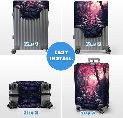 Luggage Cover Protector for 22-24 Inch Suitcases, TSA Approved Elastic Travel - Image 6