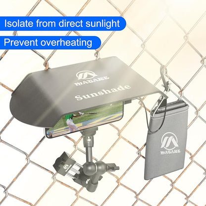 Cell Phone Fence Mount with Shade - Image 2