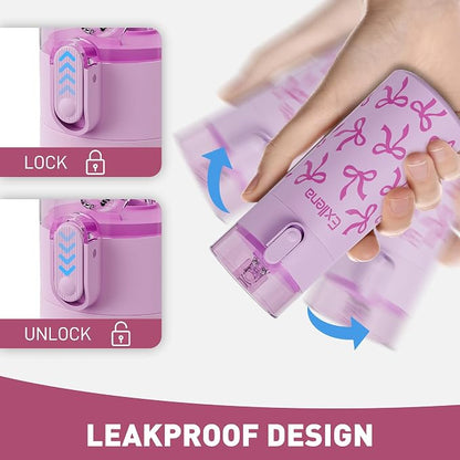 5oz Small Water Bottles with Straw, Mini Water Bottle with One-Hand Open Design - Image 4