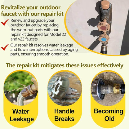 RK-22MH Faucet Repair Kit Metal Handle Compatible - Image 3