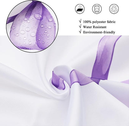 Purple Bow Shower Curtain - Image 4