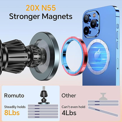 Kaistyle for Magsafe Car Mount【20 Strong Magnets】Magnetic Phone Holder for Car - Image 4