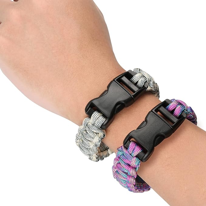 Sportmusies Paracord Wristband for Outdoor Sport Tactical Survival Parachute - Image 2