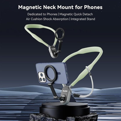 TELESIN Magnetic Neck Mount for Phones, Cell Phone Holder Stand Hanging on Neck - Image 2