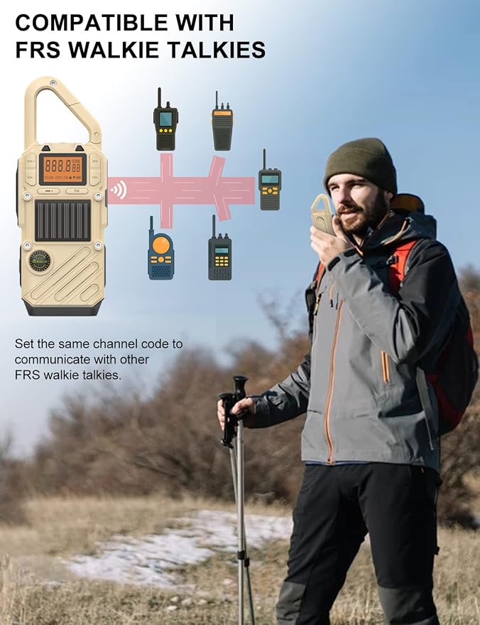 Walkie Talkies for Adults Rechargeable, FM/NOAA Emergency Radios - Image 4