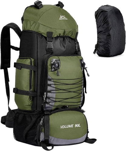 90L Hiking Backpack, Waterproof Camping Bag by Unineovo