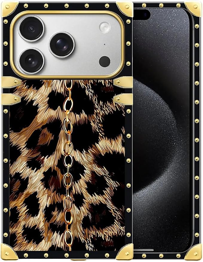 for iPhone 17 Pro Case Luxury Golden Decoration by Unknown
