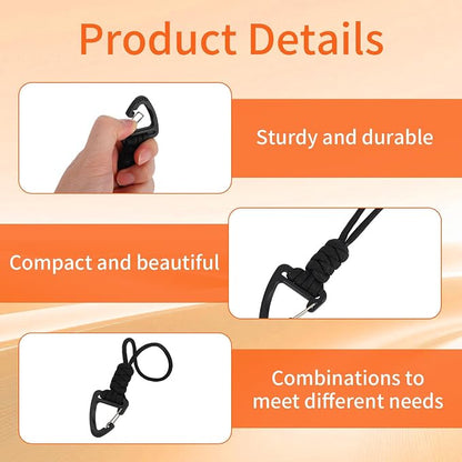 6pcs Paracord Keychain, Braided Rope Paracord Lanyard Key Chain - Image 4