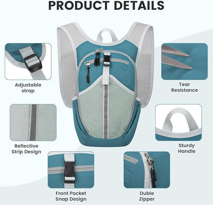 Small Hiking Backpack 15L-Lightweight Packable Foldable Backpack - Image 8