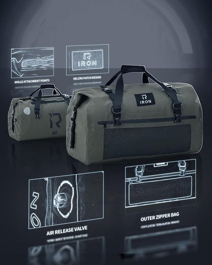 BORLENI Waterproof Motorcycle Dry Duffel Bag Luggage Tail Bag - Image 3