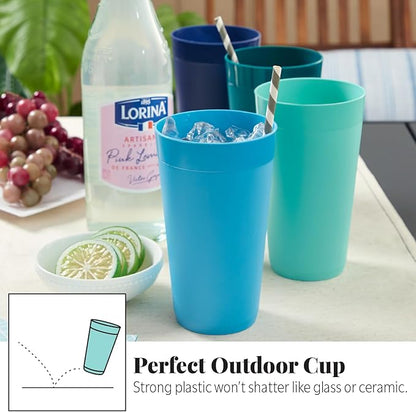 US Acrylic Newport 20 ounce Unbreakable Plastic Stackable Water Tumblers in 4 - Image 5