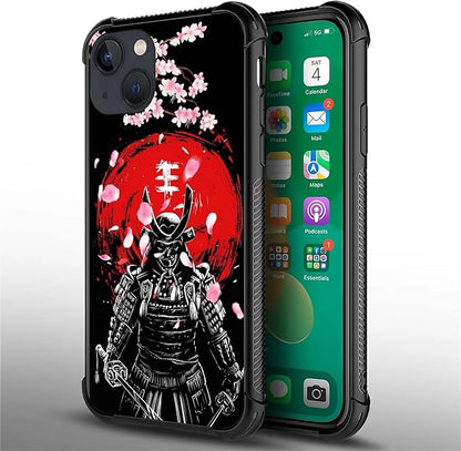 for iPhone 14 Plus Case, Sakura Japanese Samurai Pattern Graphic Design Girl - Image 3