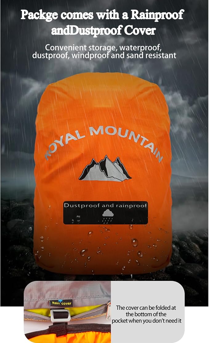Hiking Backpack 30L Foldable Travel Daypack - Image 6