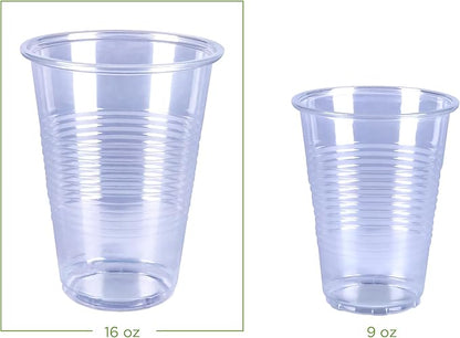 Amazon Basics Disposable Clear Plastic Cups - Image 3