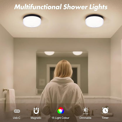 2-Pack Waterproof Shower Lights - Image 3