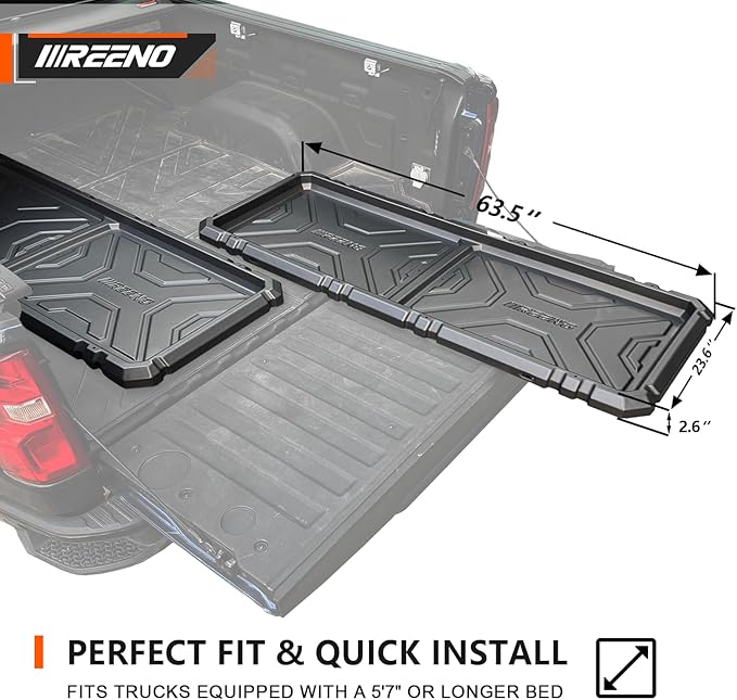 Slide-Out Truck Bed Organizer Tray, Heavy Duty Cargo Storage System - Image 4