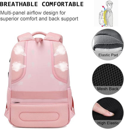 Volher Laptop Backpack, Business Travel Anti Theft Slim Durable Laptops Backpack - Image 5