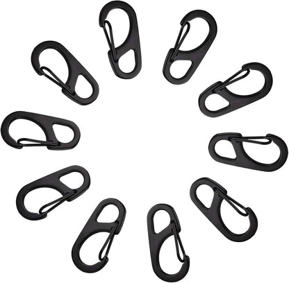 SWATOM Small Mini Carabiner Clip Tiny Spring Snap Hook Keychains Micro - Image 5