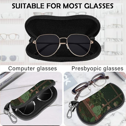 Glasses Case Sunglasses Eyeglass Soft Case Zipper Light Neoprene Pouch - Image 3