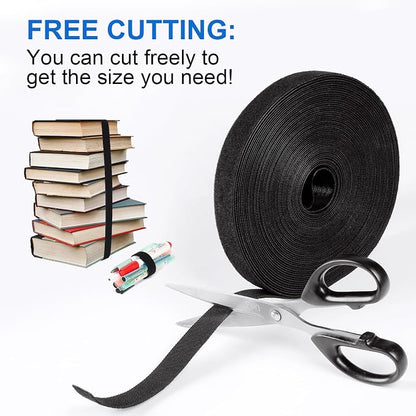 OneLeaf Fastening Cable Management Roll, 43ft x 3/4inch Cut to Length Straps - Image 3