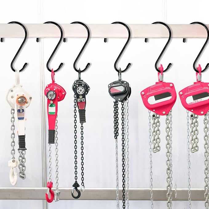 DINGEE 12 Pack 6 Inch Large S Hooks, Heavy Duty Vinyl Coated Non-Slip Metal - Image 4