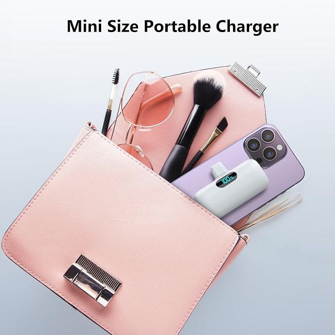 Mini Portable Charger USB C Power Bank, Upgraded 5000mAh PD Fast Charging - Image 4