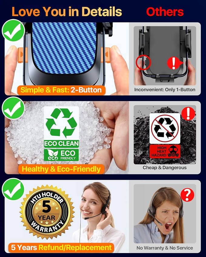 HTU 2026 Ultimate Best【True Military-Grade & Safety Cert】Car Phone - Image 5