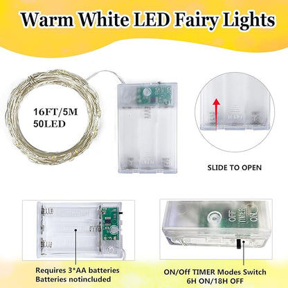 6-Pack Fairy Lights Battery Operated - Image 7