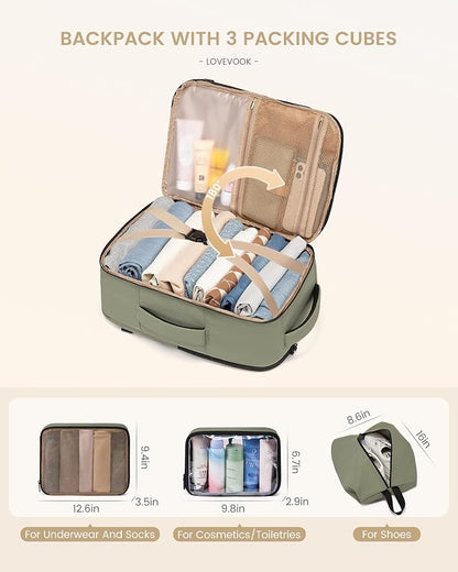 LOVEVOOK Travel Backpack for Women & Men, 50L Large Carry On Backpack Airline - Image 4