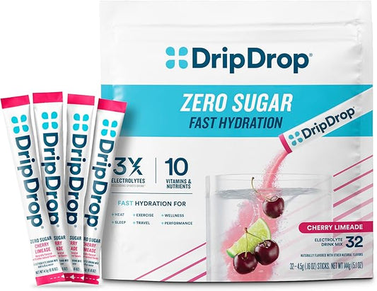 DripDrop Sugar Free Hydration Packets by DripDrop