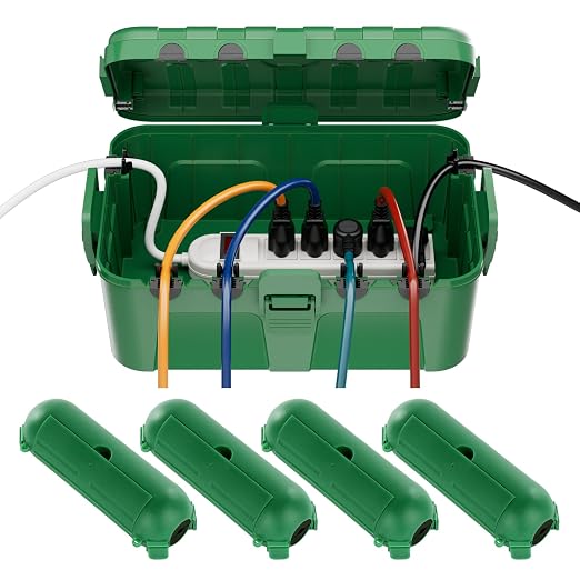RESTMO 5-Piece Outdoor Waterproof Electrical Box Set – 12.5" x 8.5" x 5" Large by Restmo
